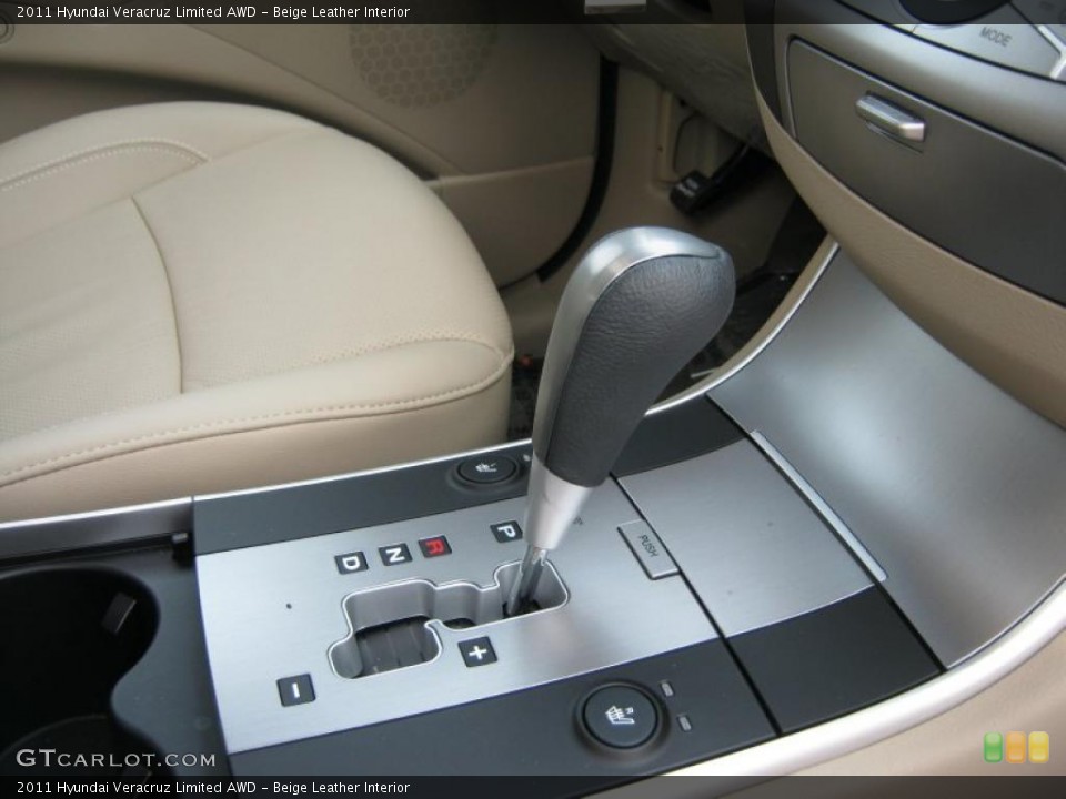Beige Leather Interior Transmission for the 2011 Hyundai Veracruz Limited AWD #46710702