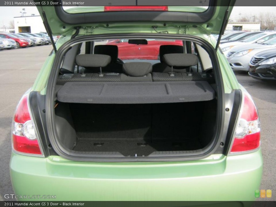 Black Interior Trunk for the 2011 Hyundai Accent GS 3 Door #46710957