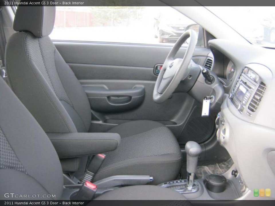 Black Interior Photo for the 2011 Hyundai Accent GS 3 Door #46710975