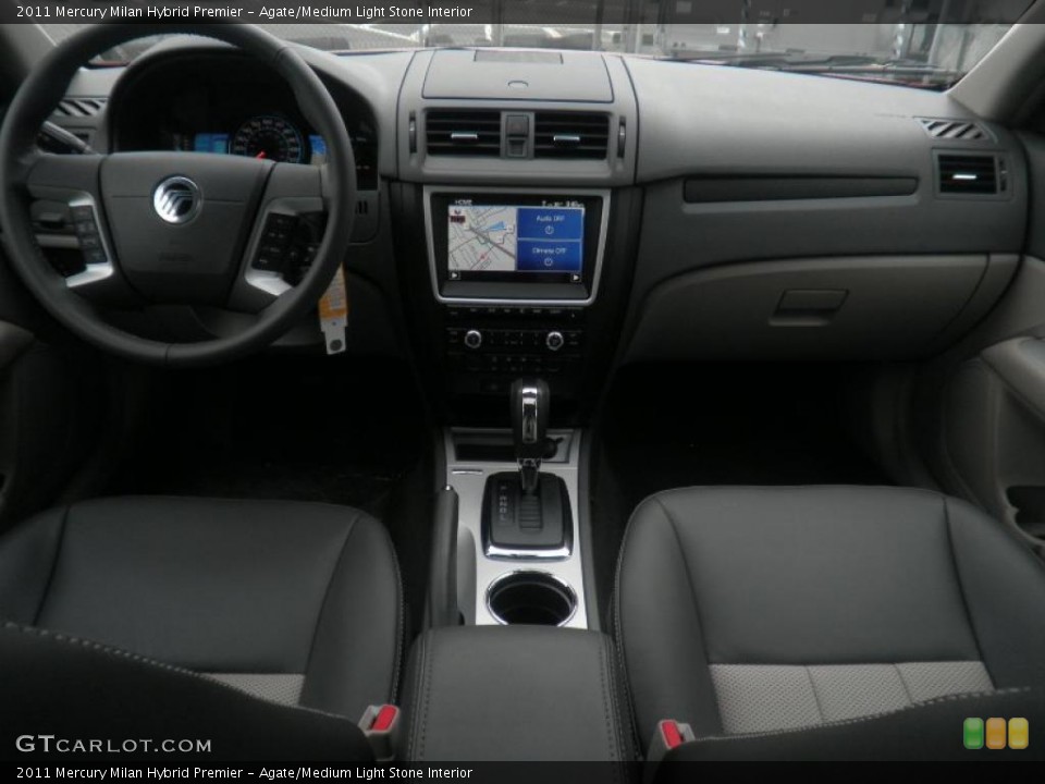 Agate/Medium Light Stone Interior Dashboard for the 2011 Mercury Milan Hybrid Premier #46711122