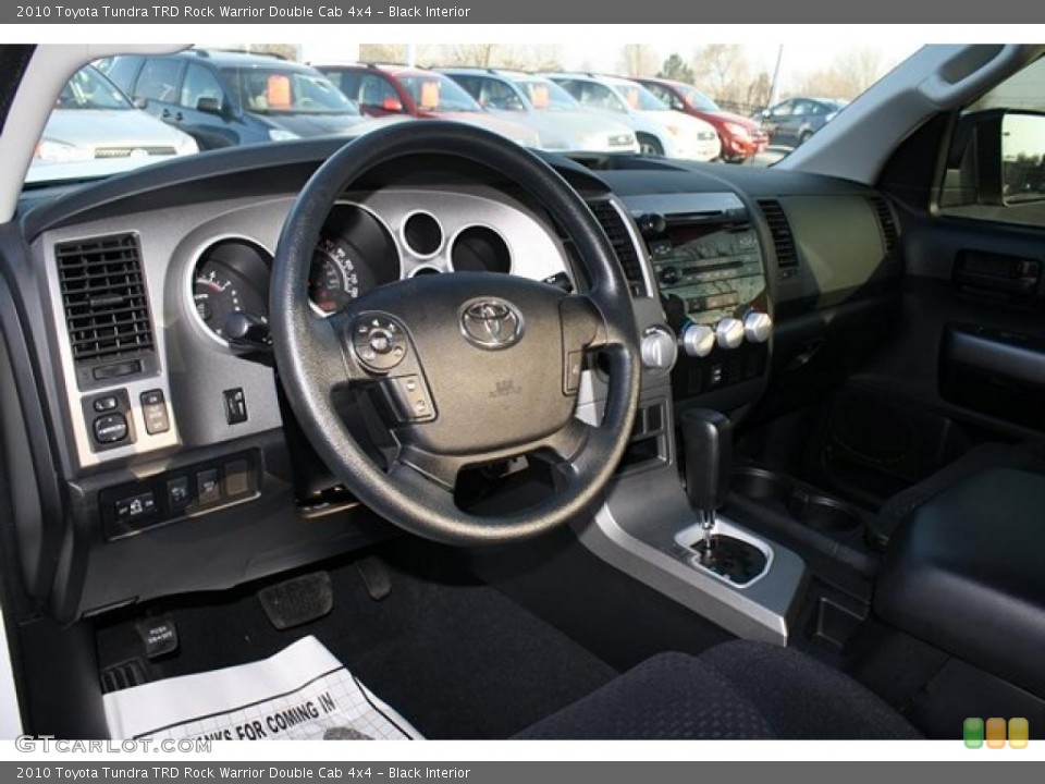 Black Interior Dashboard for the 2010 Toyota Tundra TRD Rock Warrior Double Cab 4x4 #46712292