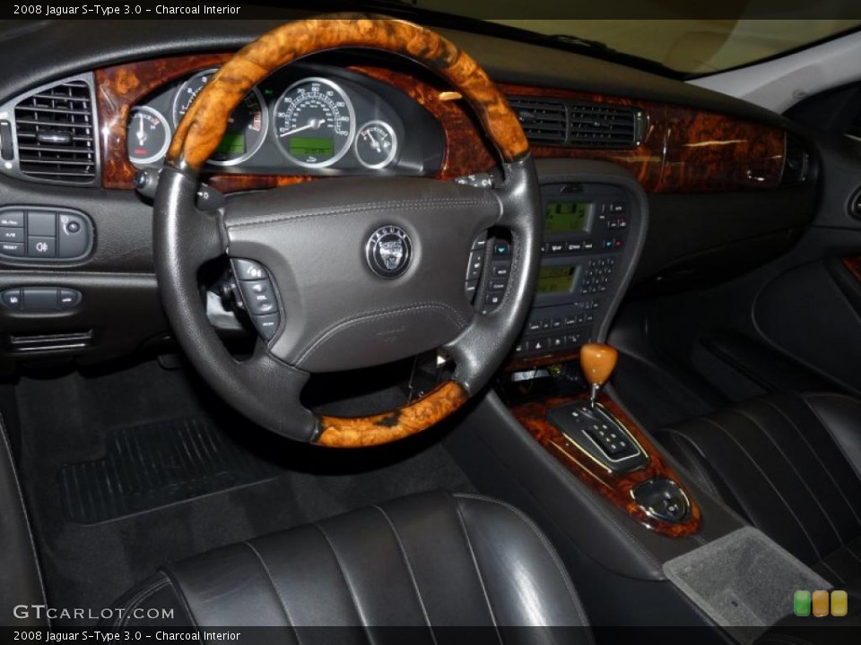 Charcoal Interior Dashboard for the 2008 Jaguar S-Type 3.0 #46712814
