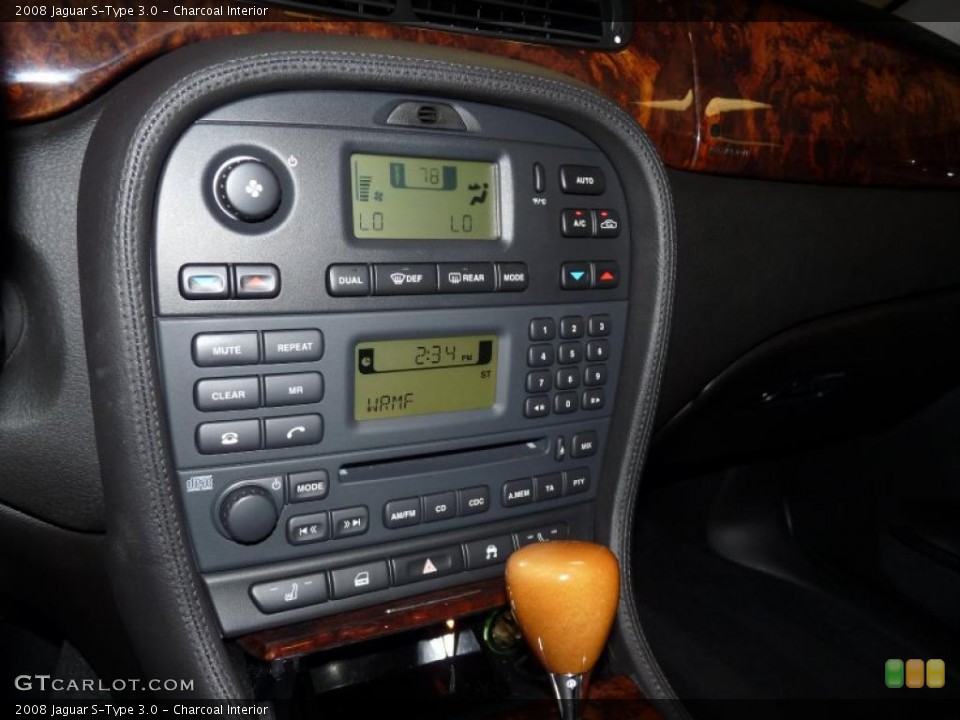 Charcoal Interior Controls for the 2008 Jaguar S-Type 3.0 #46713006