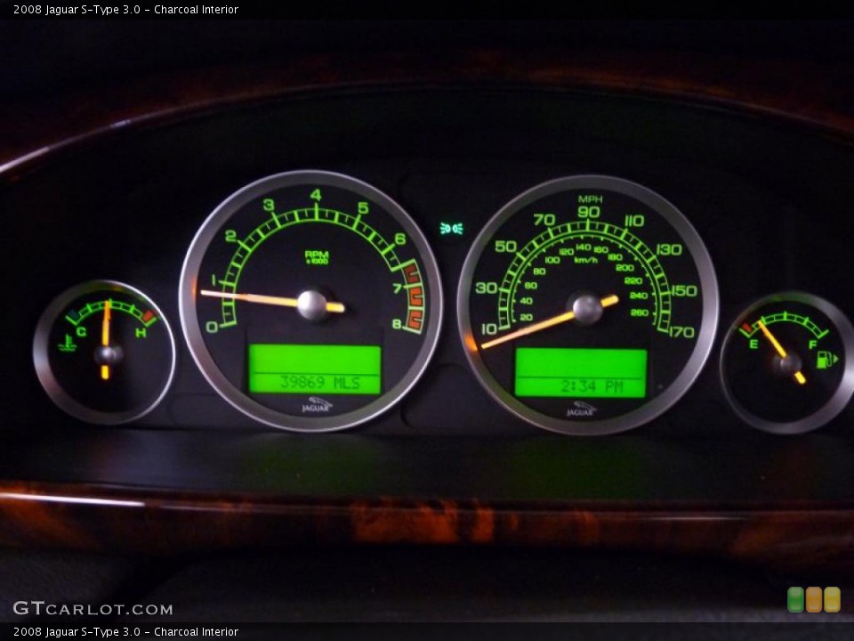Charcoal Interior Gauges for the 2008 Jaguar S-Type 3.0 #46713078