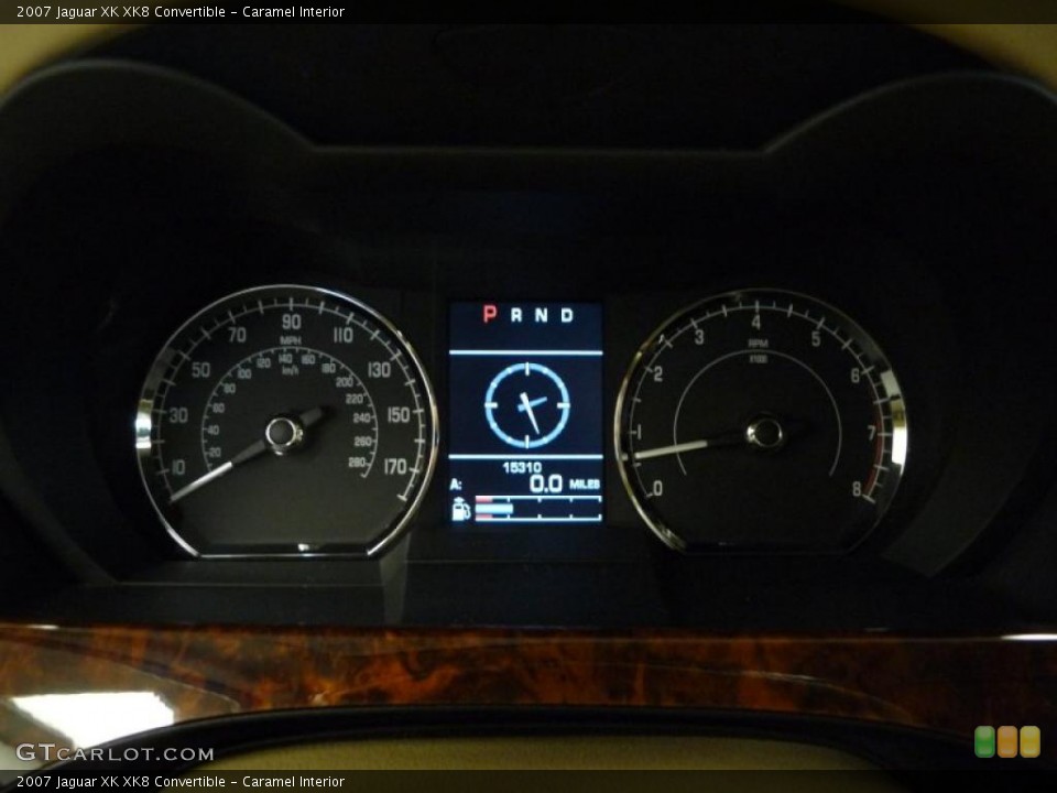 Caramel Interior Gauges for the 2007 Jaguar XK XK8 Convertible #46713456