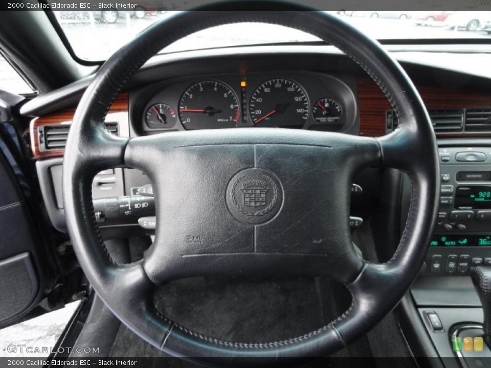 Black Interior Steering Wheel for the 2000 Cadillac Eldorado ESC #46714110