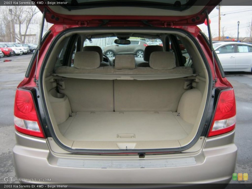 Beige Interior Trunk for the 2003 Kia Sorento EX 4WD #46714212