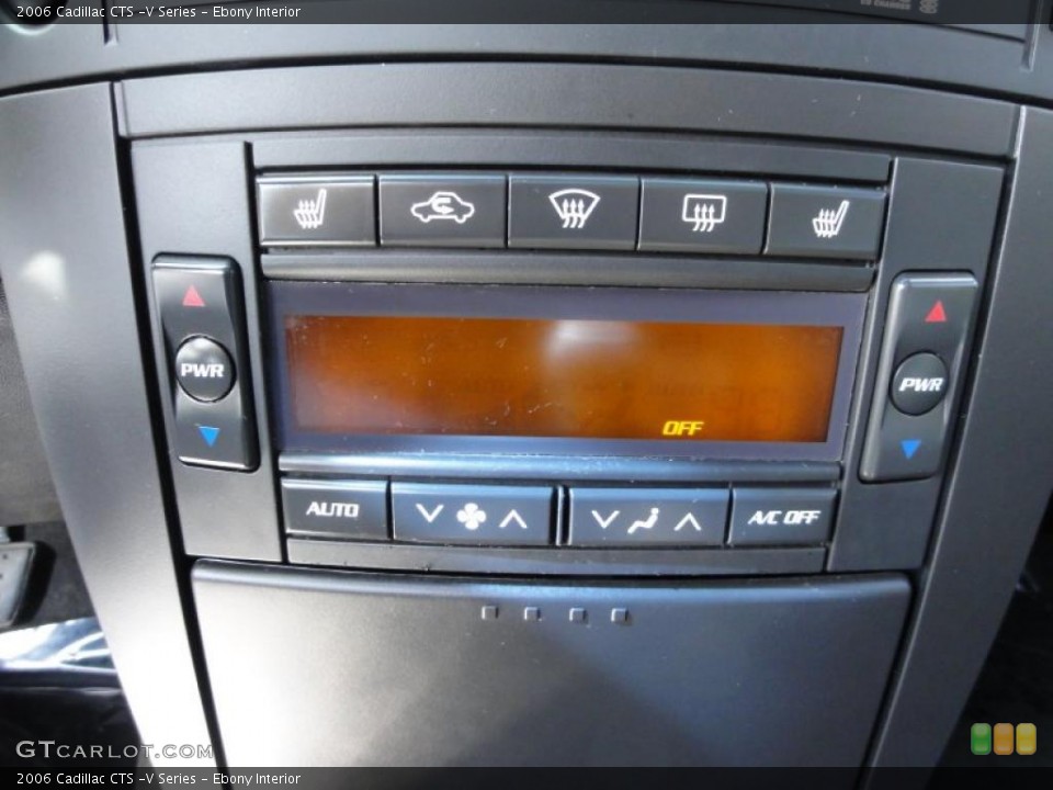 Ebony Interior Controls for the 2006 Cadillac CTS -V Series #46714224