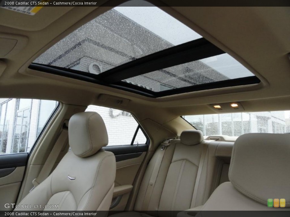 Cashmere/Cocoa Interior Sunroof for the 2008 Cadillac CTS Sedan #46714986