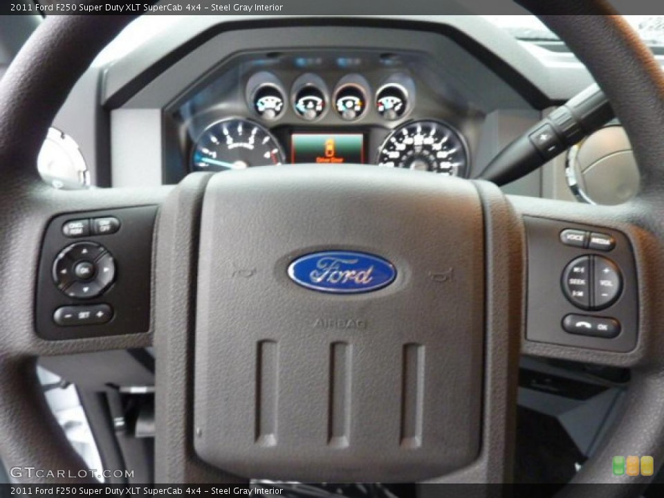 Steel Gray Interior Controls for the 2011 Ford F250 Super Duty XLT SuperCab 4x4 #46715718