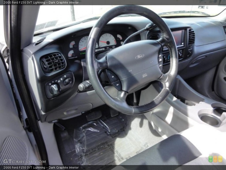 Dark Graphite Interior Steering Wheel for the 2000 Ford F150 SVT Lightning #46716264