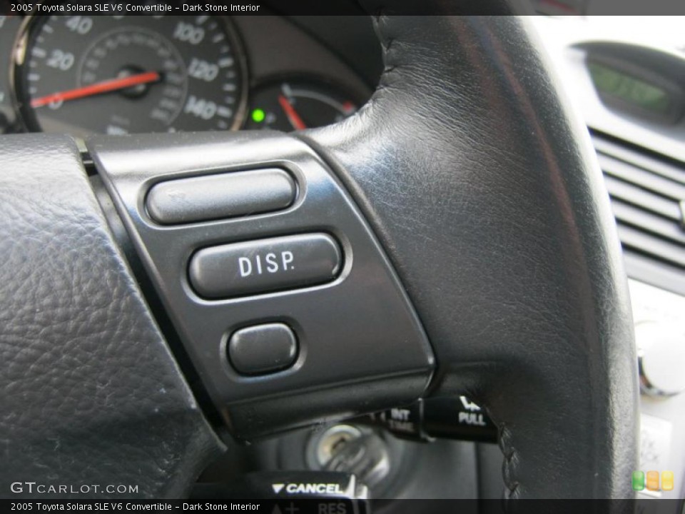 Dark Stone Interior Controls for the 2005 Toyota Solara SLE V6 Convertible #46716735