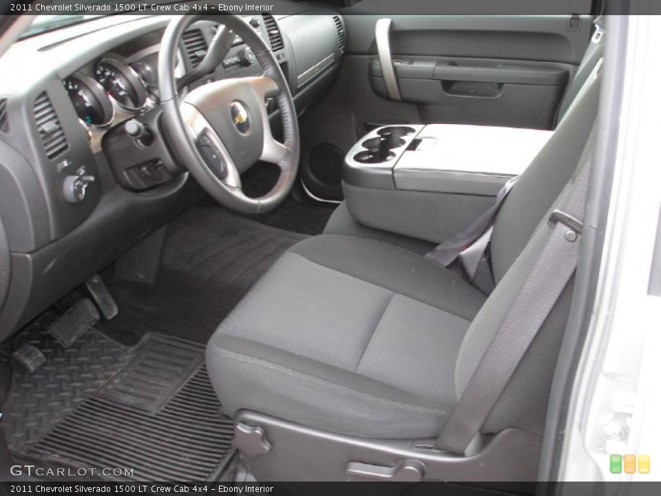 Ebony Interior Photo for the 2011 Chevrolet Silverado 1500 LT Crew Cab 4x4 #46718133