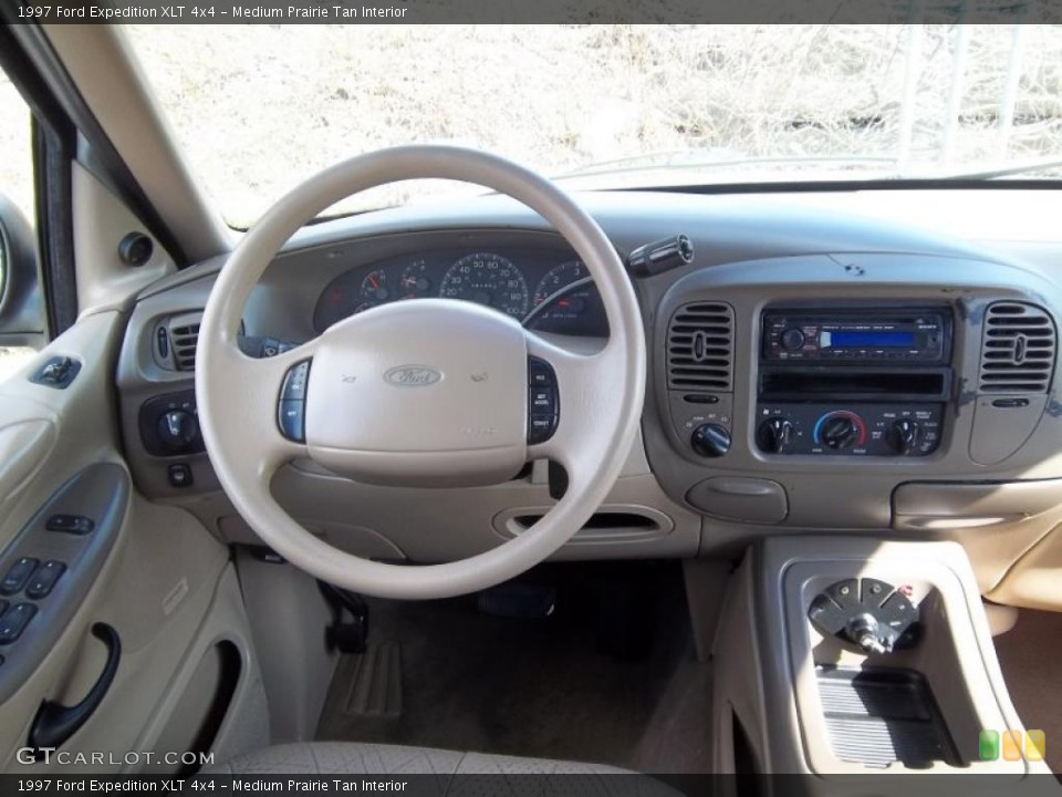 Medium Prairie Tan Interior Dashboard for the 1997 Ford Expedition XLT 4x4 #46718268
