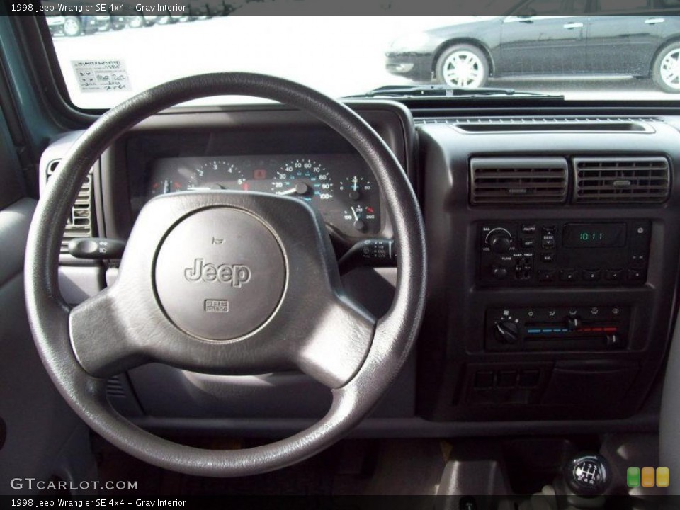 Gray Interior Steering Wheel for the 1998 Jeep Wrangler SE 4x4 #46719738