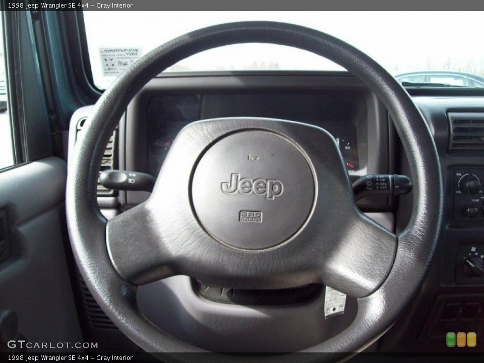 Gray Interior Steering Wheel for the 1998 Jeep Wrangler SE 4x4 #46719915