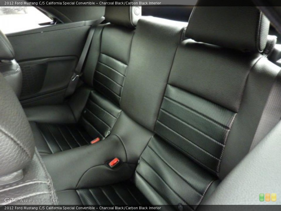 Charcoal Black/Carbon Black Interior Photo for the 2012 Ford Mustang C/S California Special Convertible #46720251