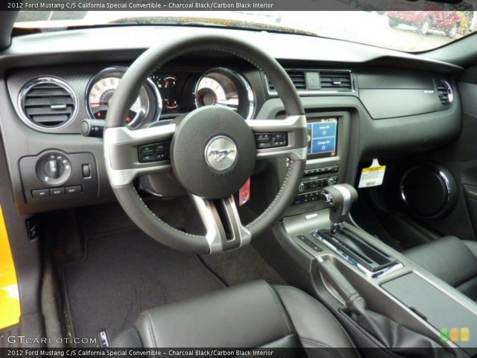 Charcoal Black/Carbon Black Interior Prime Interior for the 2012 Ford Mustang C/S California Special Convertible #46720266