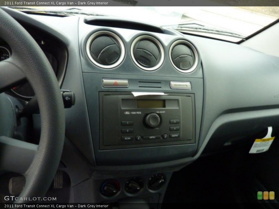 Dark Grey Interior Controls for the 2011 Ford Transit Connect XL Cargo Van #46720722