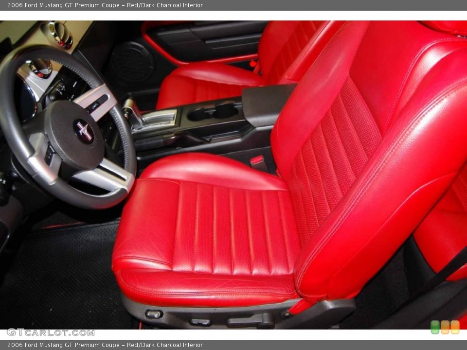 Red/Dark Charcoal Interior Photo for the 2006 Ford Mustang GT Premium Coupe #46723425