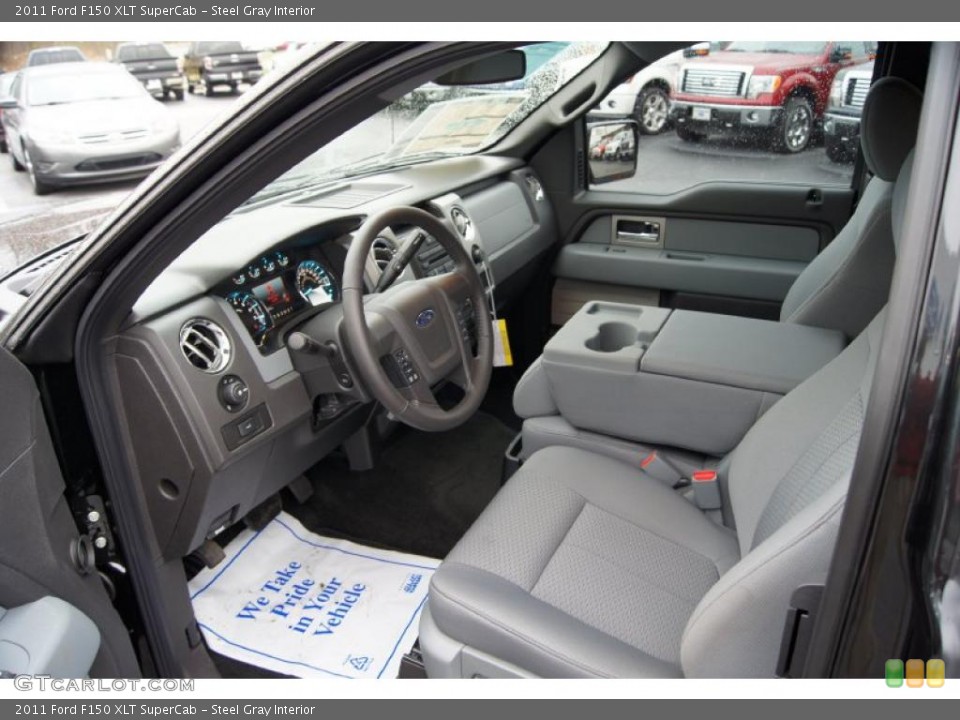 Steel Gray Interior Photo for the 2011 Ford F150 XLT SuperCab #46723827