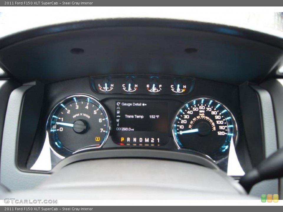 Steel Gray Interior Gauges for the 2011 Ford F150 XLT SuperCab #46723839