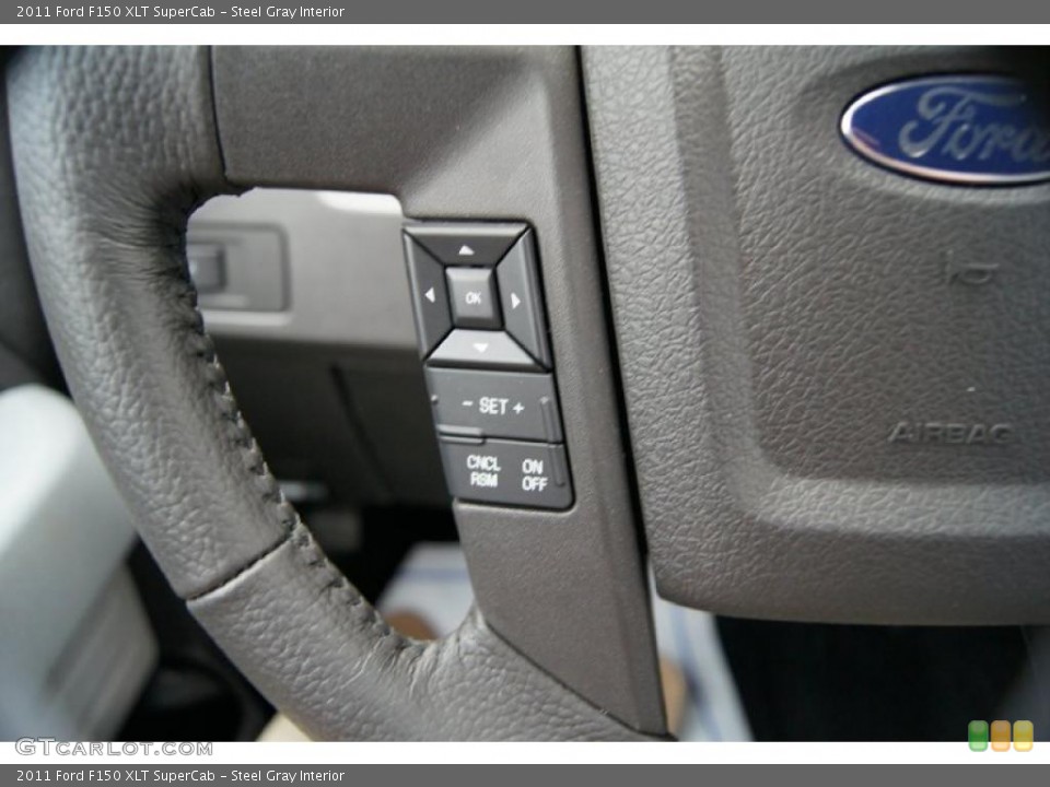 Steel Gray Interior Controls for the 2011 Ford F150 XLT SuperCab #46723887