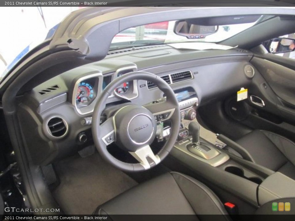 Black Interior Prime Interior for the 2011 Chevrolet Camaro SS/RS Convertible #46724397