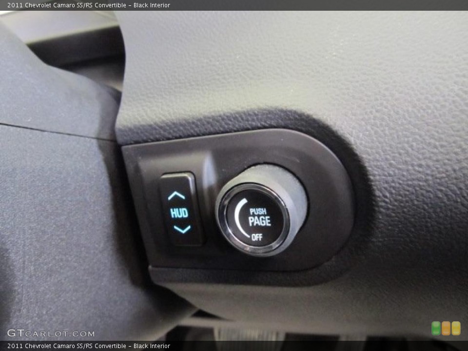 Black Interior Controls for the 2011 Chevrolet Camaro SS/RS Convertible #46724505