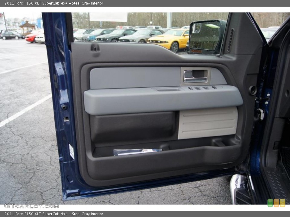 Steel Gray Interior Door Panel for the 2011 Ford F150 XLT SuperCab 4x4 #46724925