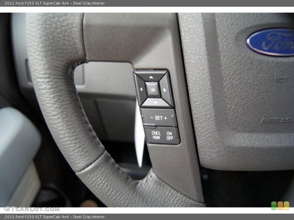 Steel Gray Interior Controls for the 2011 Ford F150 XLT SuperCab 4x4 #46724998