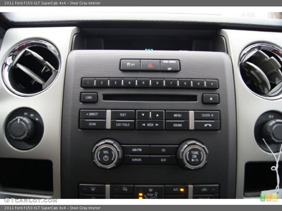 Steel Gray Interior Controls for the 2011 Ford F150 XLT SuperCab 4x4 #46725078
