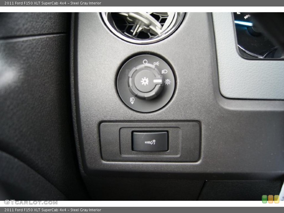 Steel Gray Interior Controls for the 2011 Ford F150 XLT SuperCab 4x4 #46725138