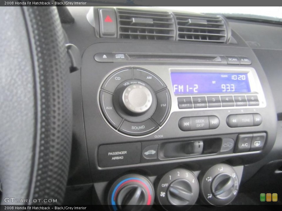 Black/Grey Interior Controls for the 2008 Honda Fit Hatchback #46725213