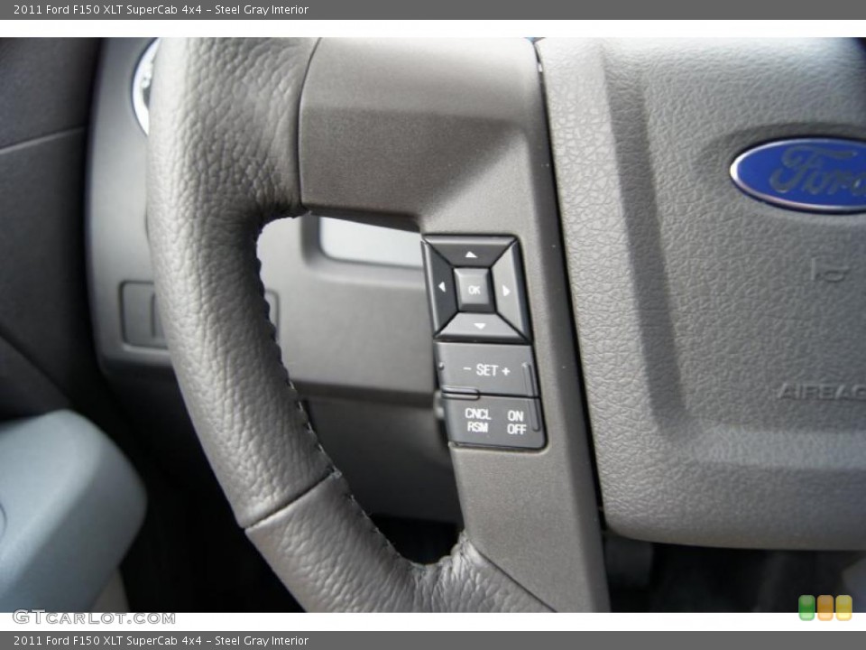 Steel Gray Interior Controls for the 2011 Ford F150 XLT SuperCab 4x4 #46725603