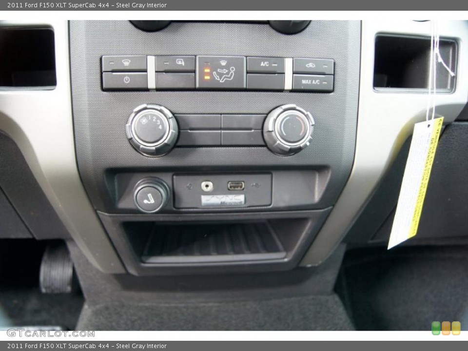 Steel Gray Interior Controls for the 2011 Ford F150 XLT SuperCab 4x4 #46725681
