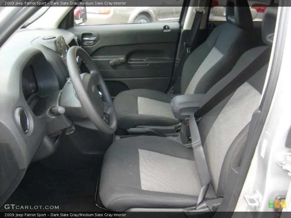 Dark Slate Gray/Medium Slate Gray Interior Photo for the 2009 Jeep Patriot Sport #46726371