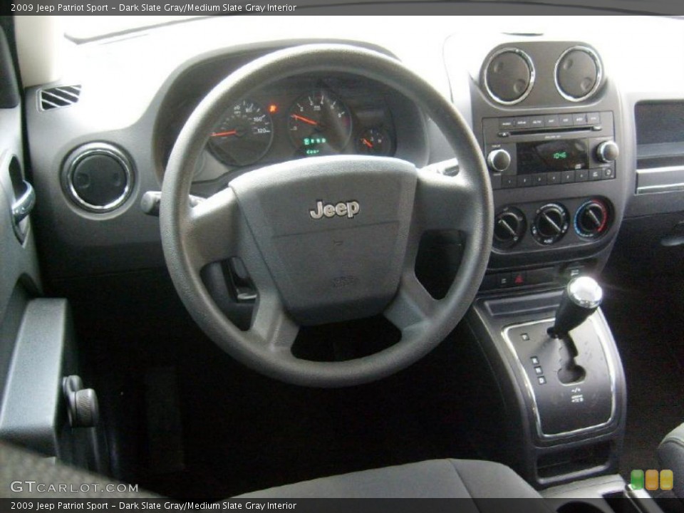 Dark Slate Gray/Medium Slate Gray Interior Dashboard for the 2009 Jeep Patriot Sport #46726434