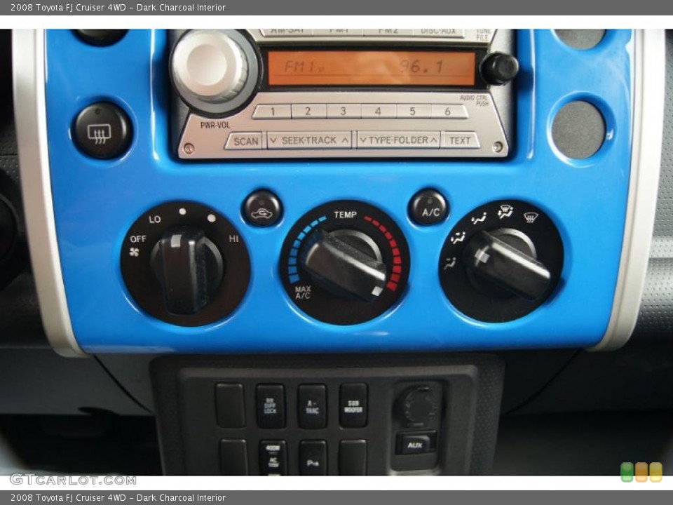 Dark Charcoal Interior Controls for the 2008 Toyota FJ Cruiser 4WD #46727403