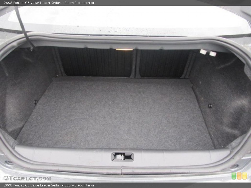Ebony Black Interior Trunk for the 2008 Pontiac G6 Value Leader Sedan #46727409