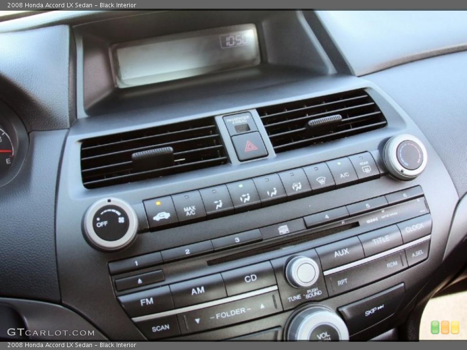 Black Interior Controls for the 2008 Honda Accord LX Sedan #46728126