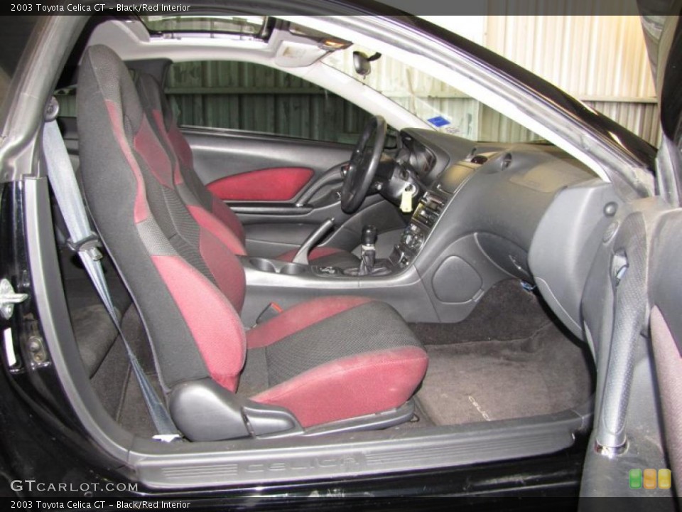 Black/Red Interior Photo for the 2003 Toyota Celica GT #46728378