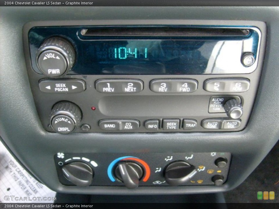 Graphite Interior Controls for the 2004 Chevrolet Cavalier LS Sedan #46728714