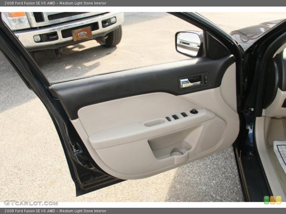 Medium Light Stone Interior Door Panel for the 2008 Ford Fusion SE V6 AWD #46728903