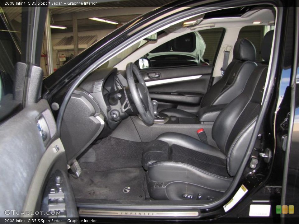 Graphite Interior Photo for the 2008 Infiniti G 35 S Sport Sedan #46729029