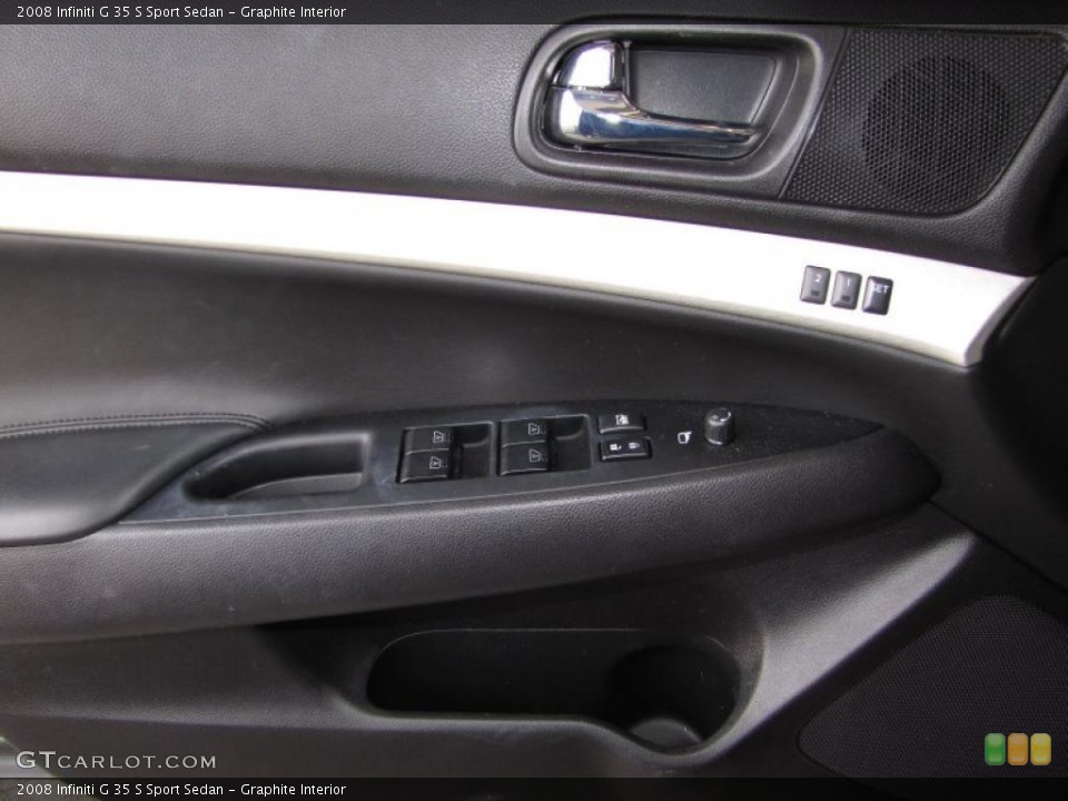 Graphite Interior Door Panel for the 2008 Infiniti G 35 S Sport Sedan #46729071