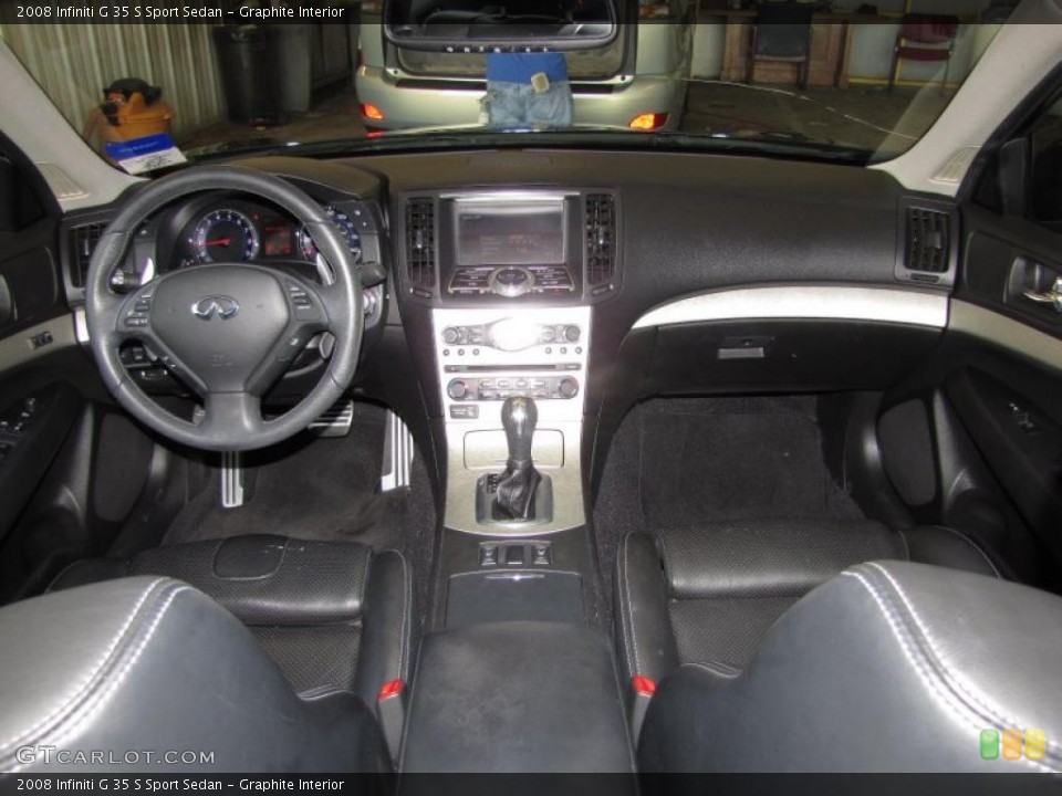 Graphite Interior Dashboard for the 2008 Infiniti G 35 S Sport Sedan #46729086