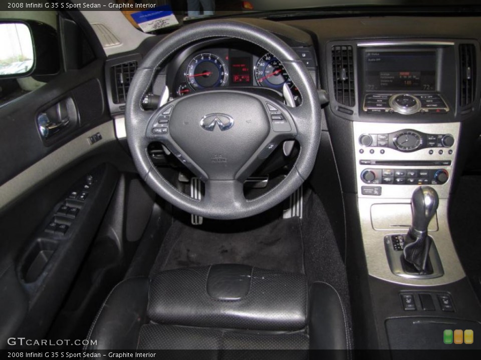 Graphite Interior Dashboard for the 2008 Infiniti G 35 S Sport Sedan #46729101