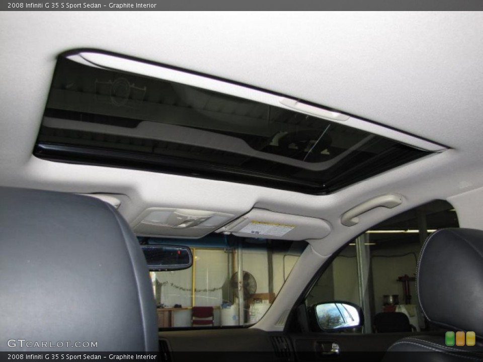 Graphite Interior Sunroof for the 2008 Infiniti G 35 S Sport Sedan #46729164