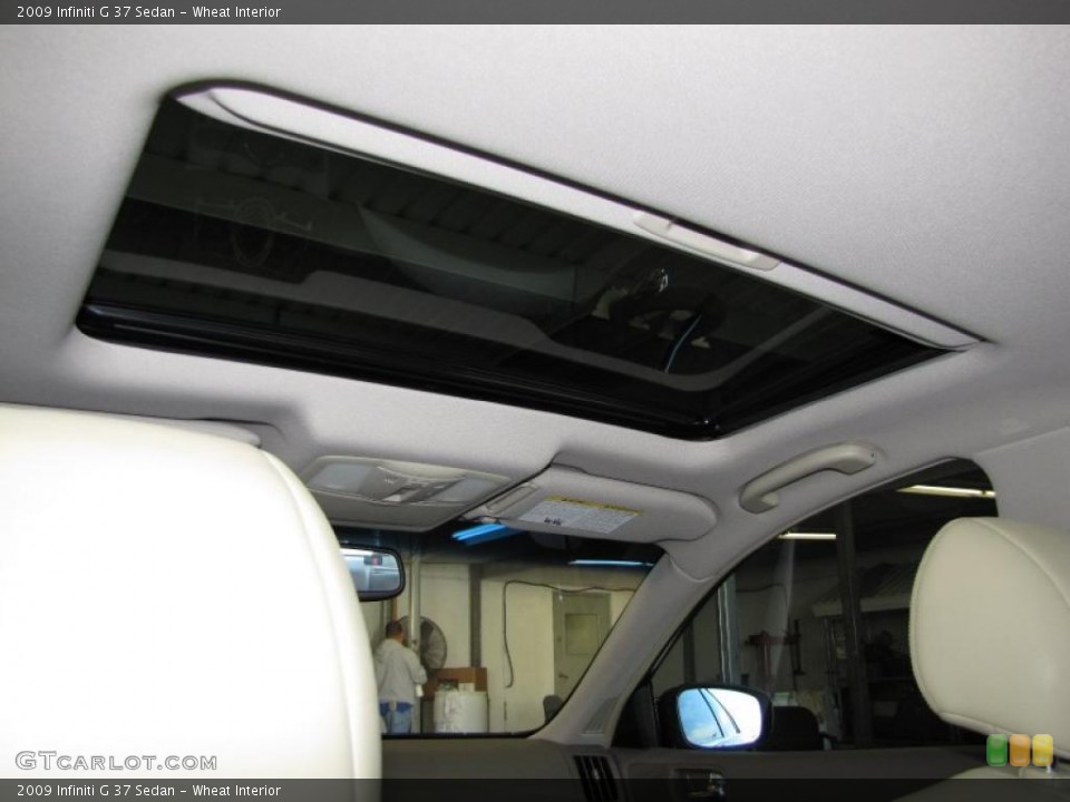Wheat Interior Sunroof for the 2009 Infiniti G 37 Sedan #46729779